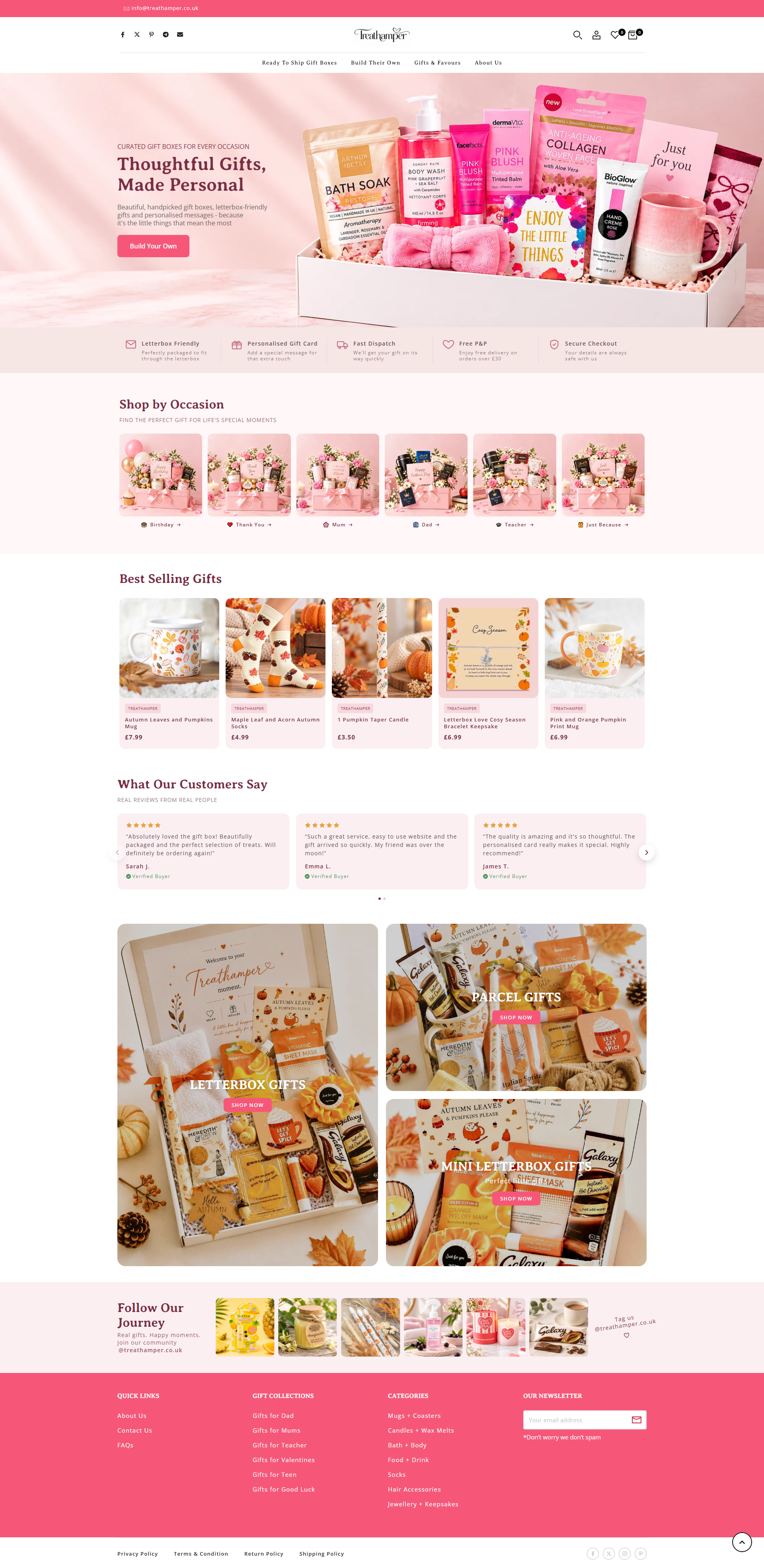 Treathamper — full page preview
